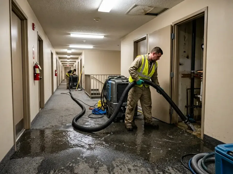 multi-unit-apartment-hallway-f-005 — frequently asked questions, Emergency Burst Pipe Water Extraction & Removal in Bountifu…